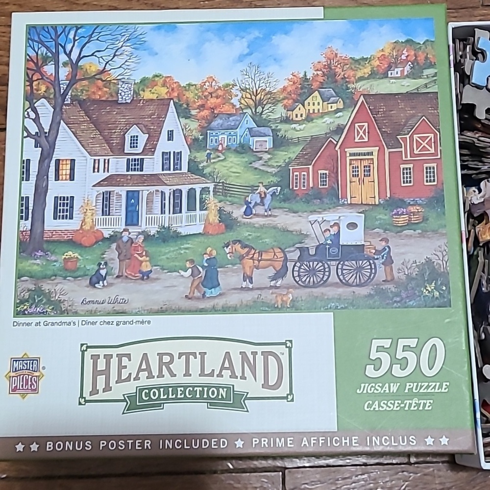 Heartland collection DINNER AT GRANDMAS 550 jigsaw puzzle - Picture 5 of 5